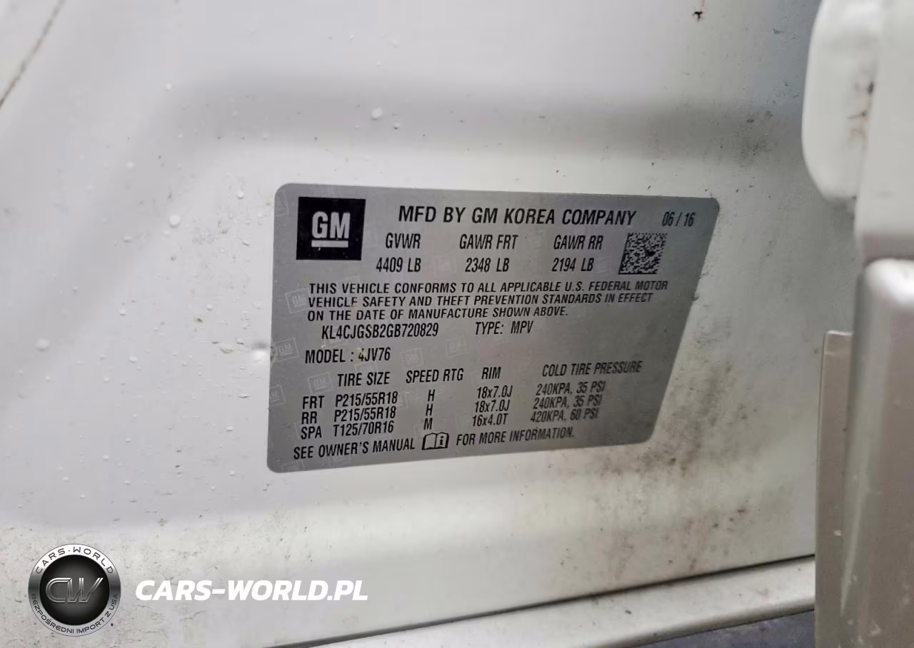 2016 Buick Encore VIN:KL4CJGSB2GB720829 - 13