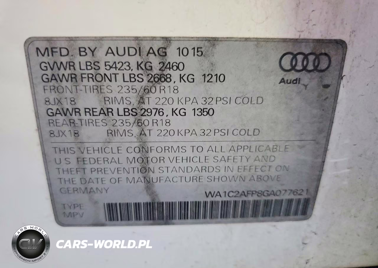 2016 Audi Q5 Premium VIN:WA1C2AFP8GA077621 - 12
