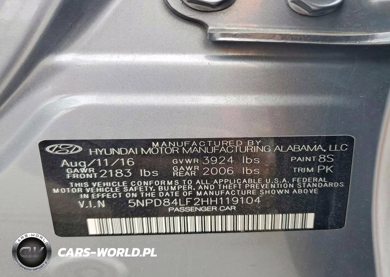 2017 Hyundai Elantra Se VIN:5NPD84LF2HH119104 - 13
