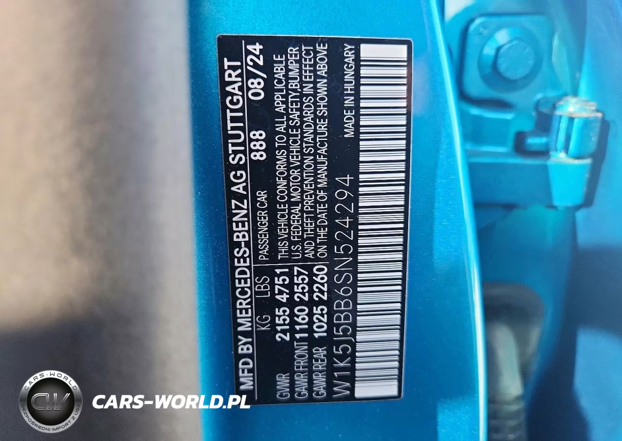 2025 Mercedes-Benz Cla Amg 35 4Matic VIN:W1K5J5BB6SN524294 - 12