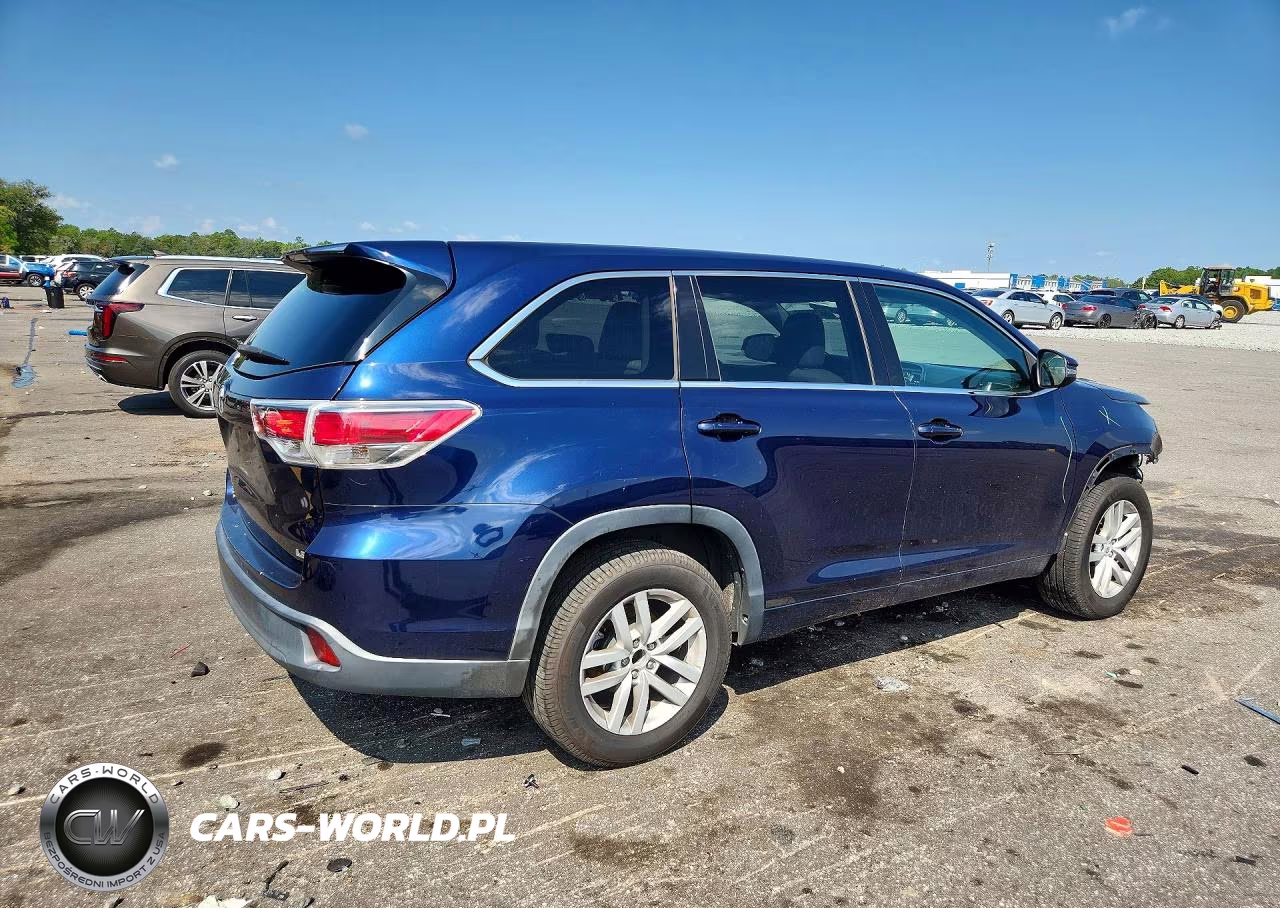 2015 Toyota Highlander Le VIN:5TDZARFH0FS011589 - 3