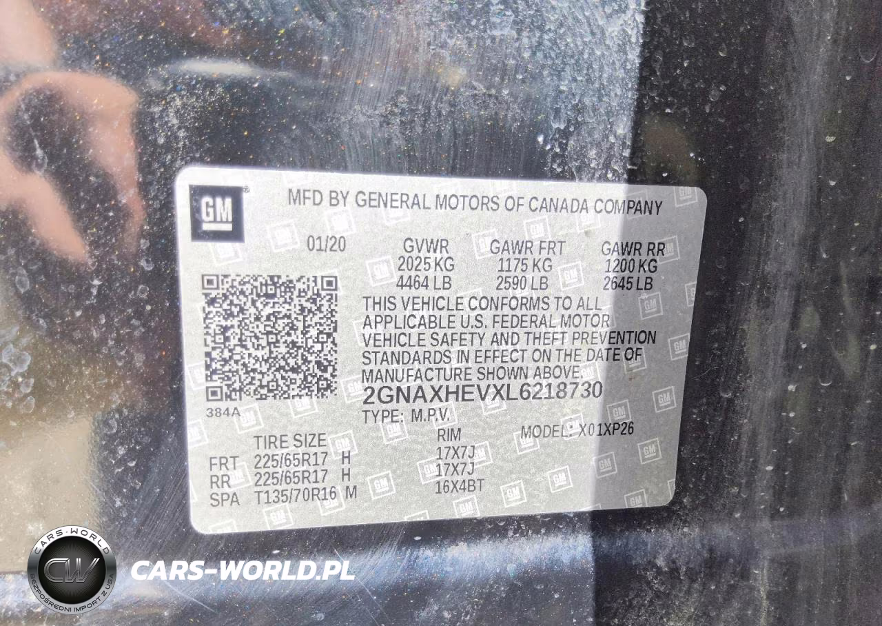 2020 Chevrolet Equinox Ls VIN:2GNAXHEVXL6218730 - 13