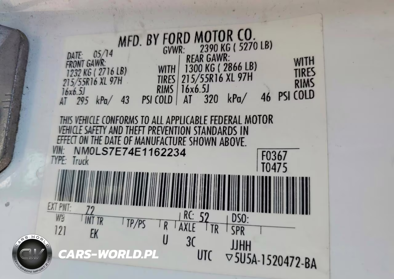 2014 Ford Transit Connect Xl VIN:NM0LS7E74E1162234 - 14