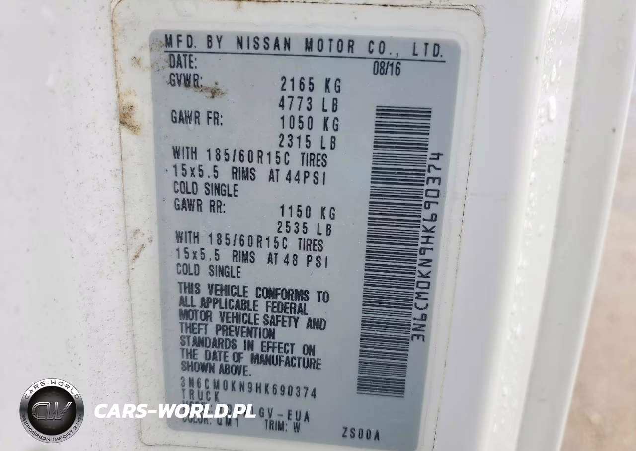 2017 Nissan Nv200 Sv VIN:3N6CM0KN9HK690374 - 12