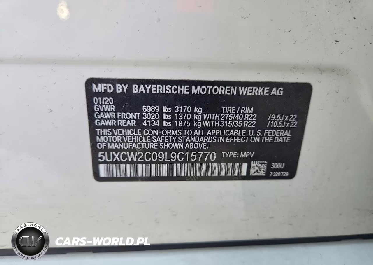 2020 BMW X7 xDrive40I VIN:5UXCW2C09L9C15770 - 13