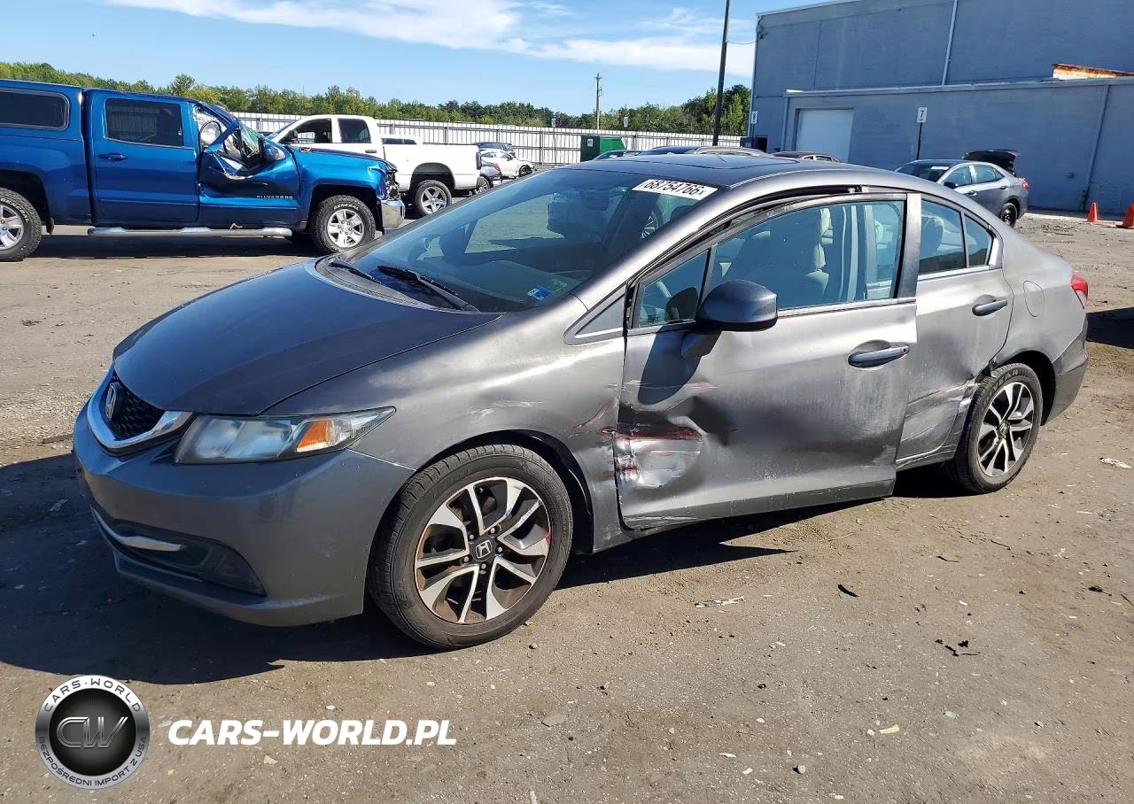 2013 Honda Civic Ex VIN:2HGFB2F87DH518610 - 1