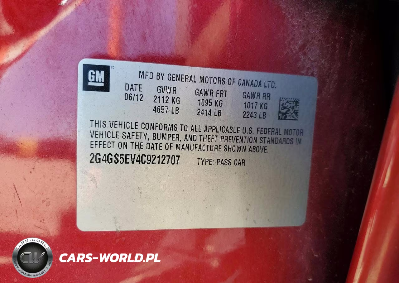 2012 Buick Regal Premium VIN:2G4GS5EV4C9212707 - 12