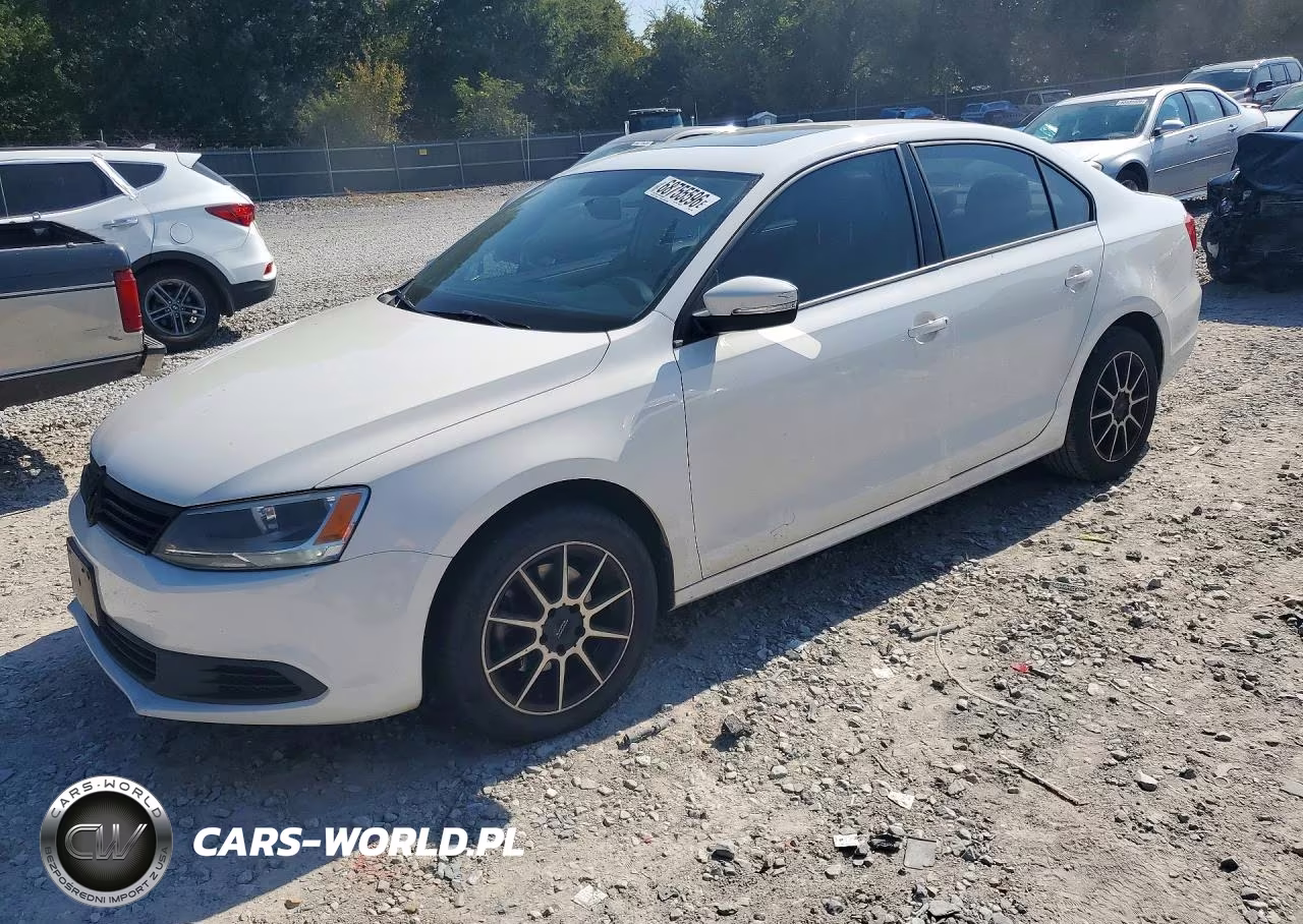 2012 Volkswagen Jetta Se VIN:3VWDX7AJ8CM417345 - 1