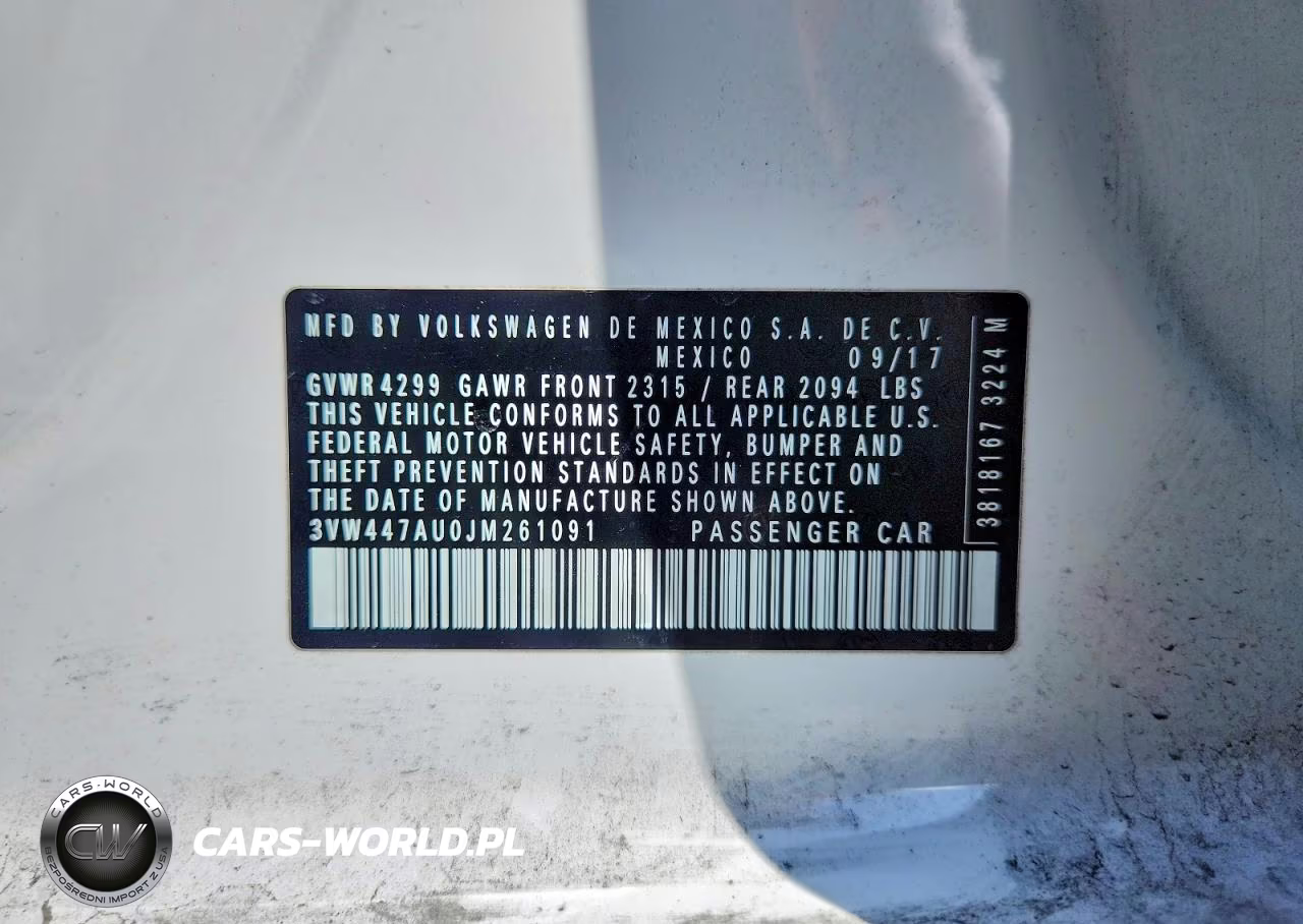 2018 Volkswagen Gti S-Se VIN:3VW447AU0JM261091 - 12