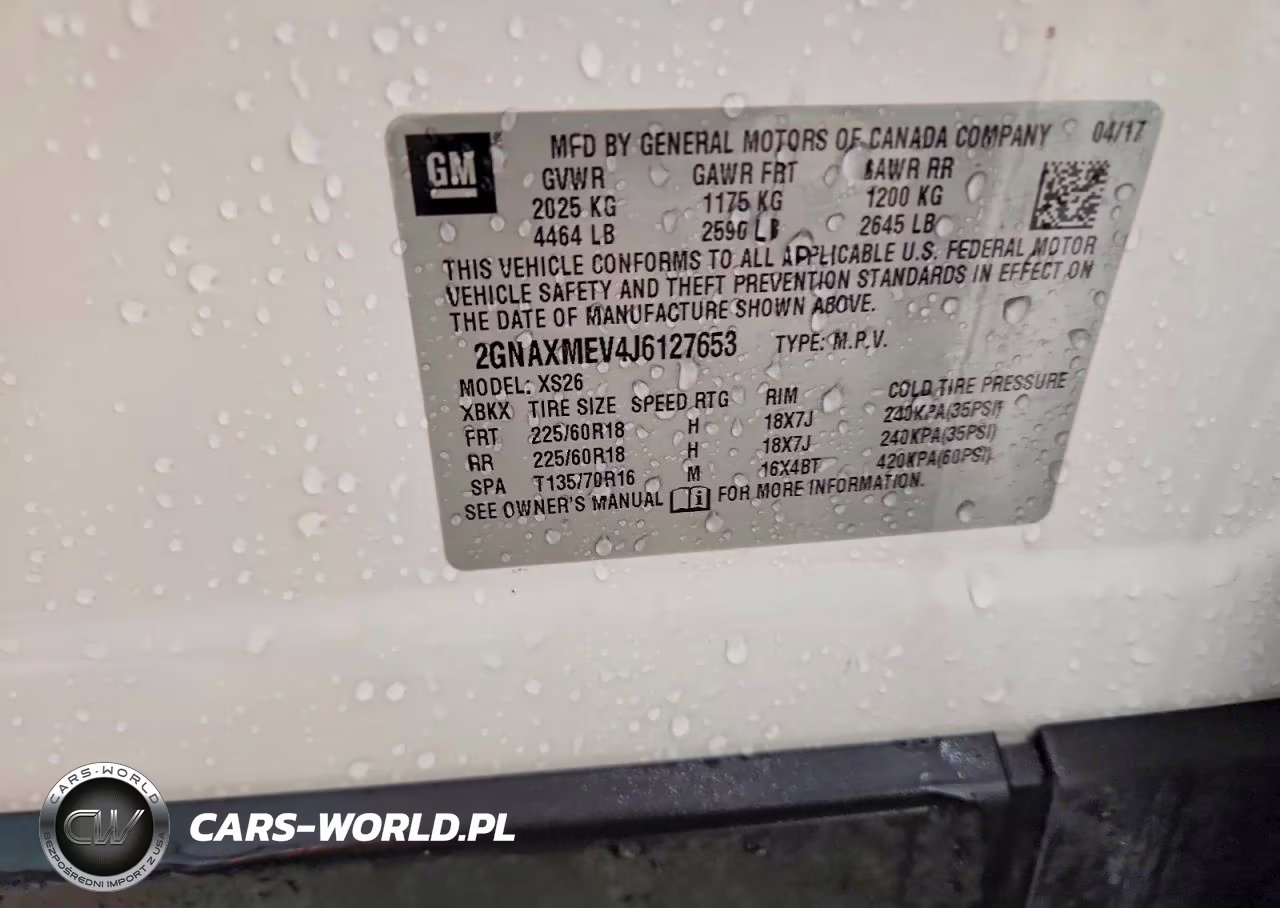 2018 Chevrolet Equinox Premier VIN:2GNAXMEV4J6127653 - 13