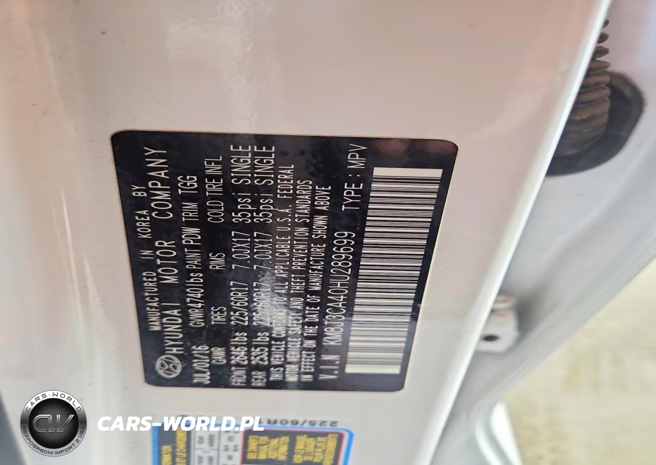 2017 Hyundai Tucson Se VIN:KM8J3CA40HU289699 - 13