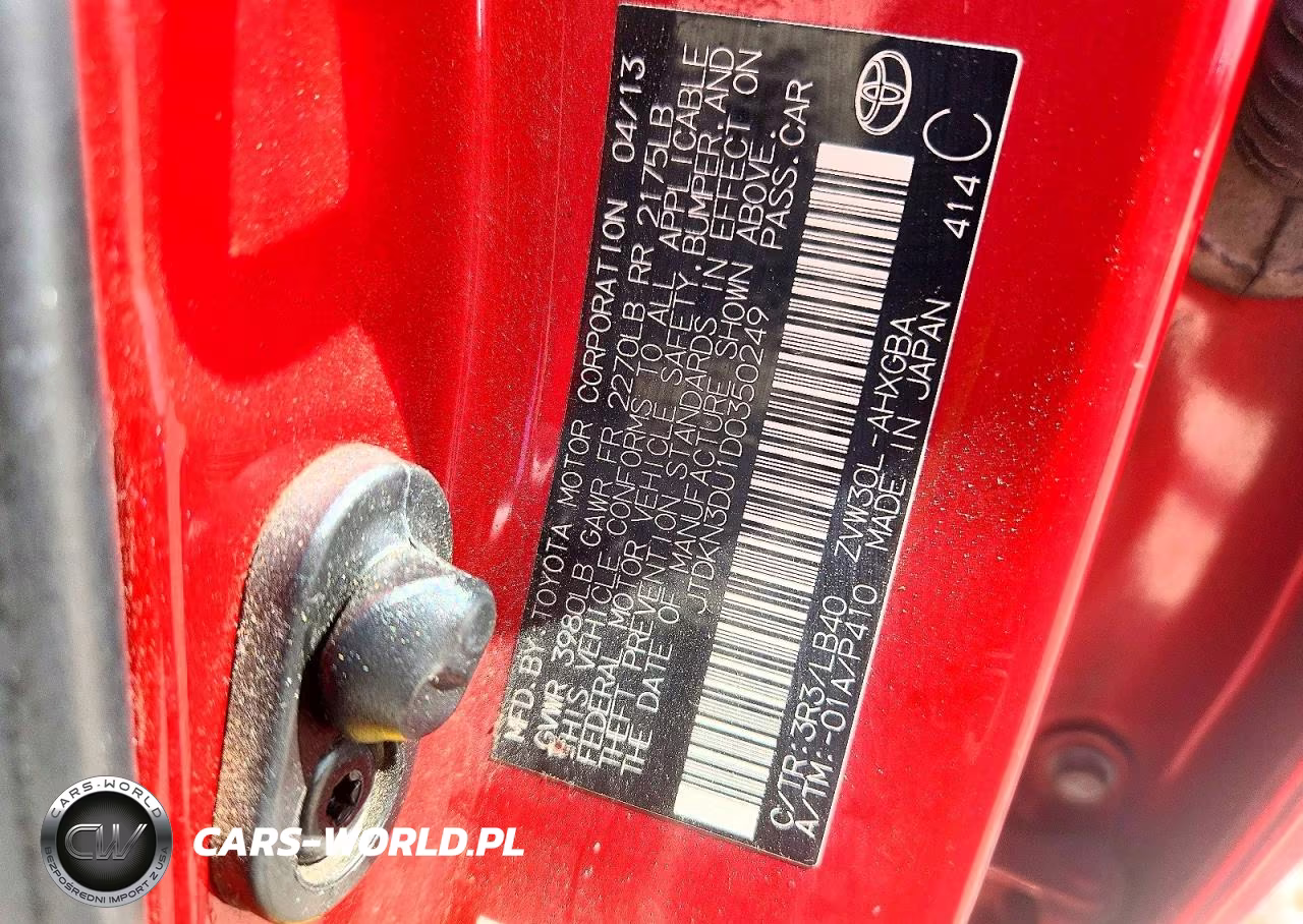 2013 Toyota Prius Four VIN:JTDKN3DU1D0350249 - 12