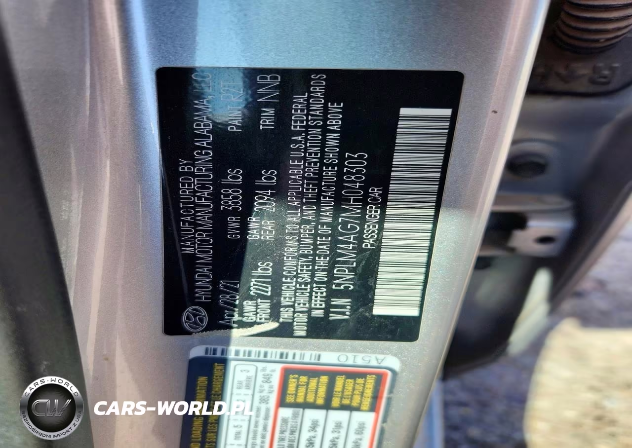 2021 Hyundai Elantra Sel VIN:5NPLM4AG7MH048303 - 12