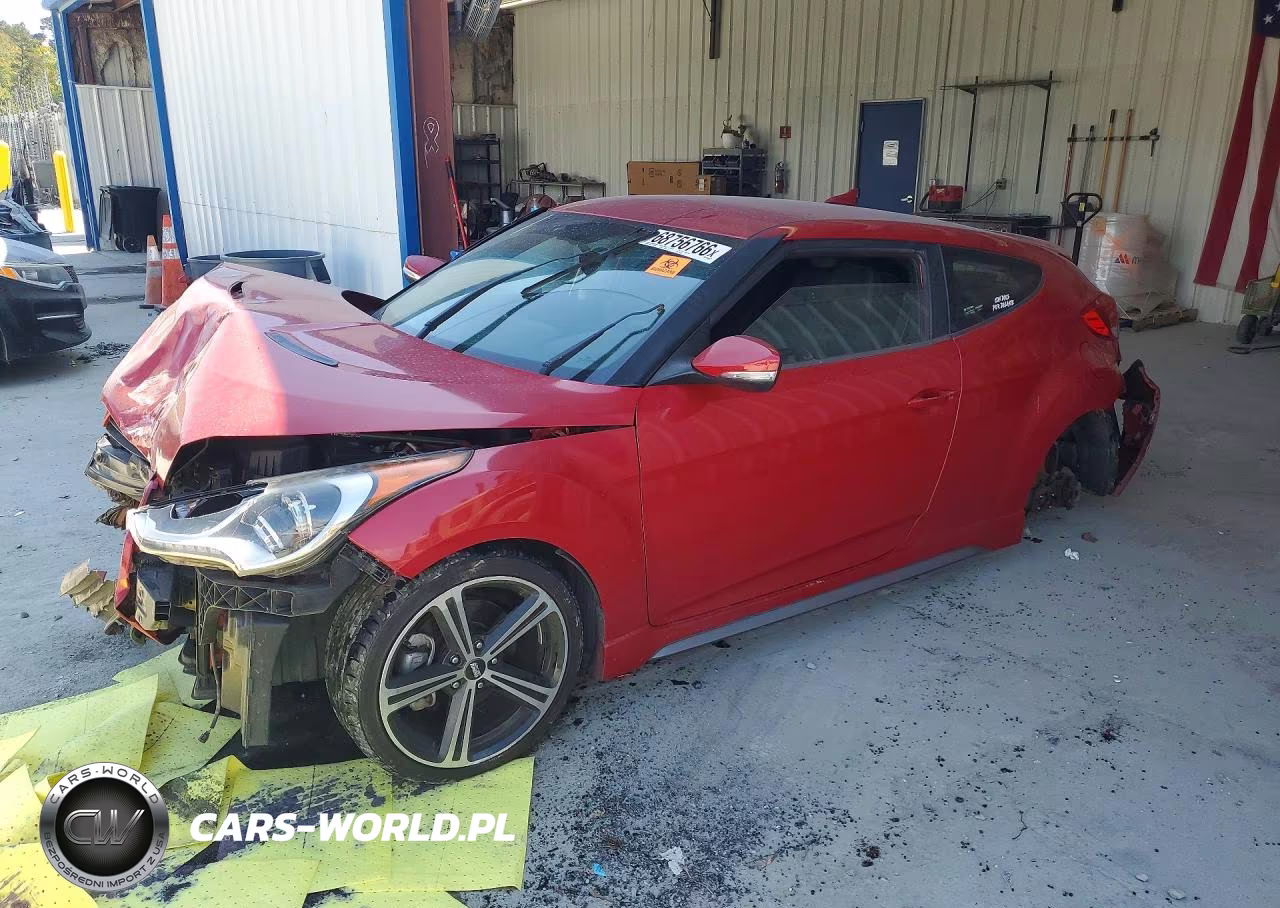 2015 Hyundai Veloster Turbo VIN:KMHTC6AE4FU228291 - 1