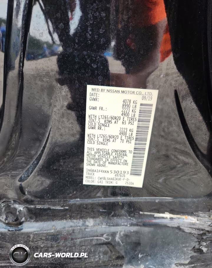 2019 Nissan Titan Xd Sv VIN:1N6BA1F4XKN530193 - 12
