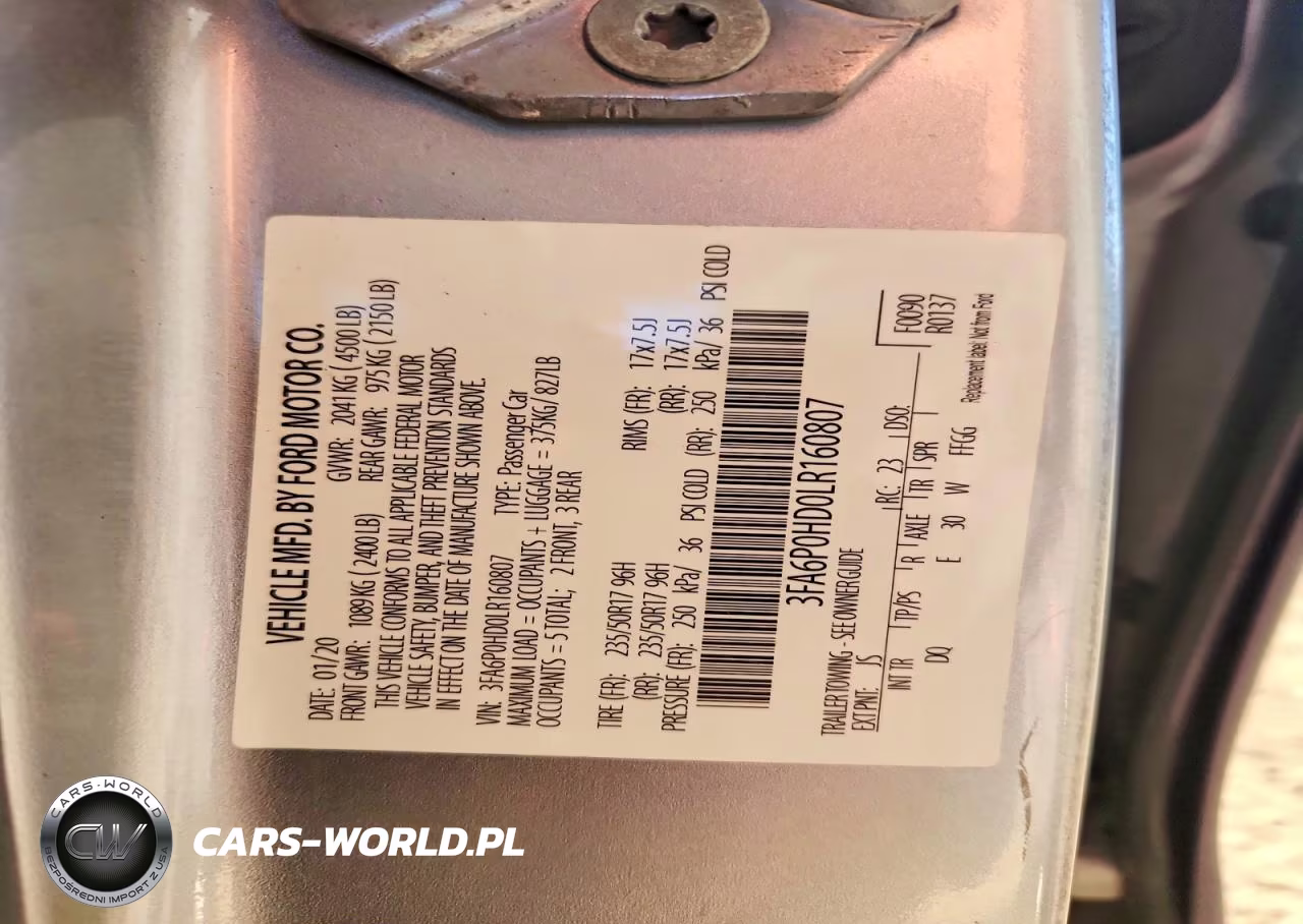 2020 Ford Fusion Se VIN:3FA6P0HD0LR160807 - 12