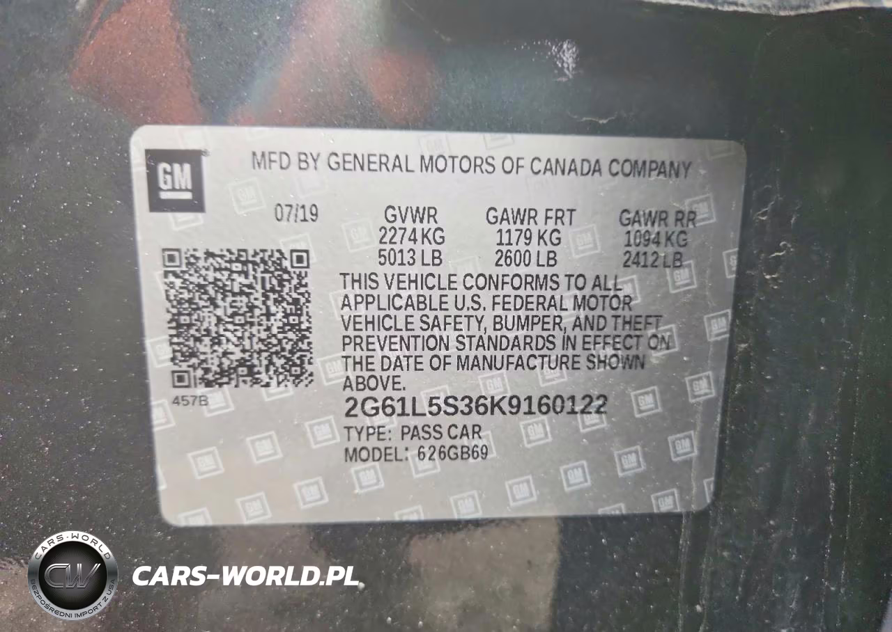 2019 Cadillac Xts VIN:2G61L5S36K9160122 - 12