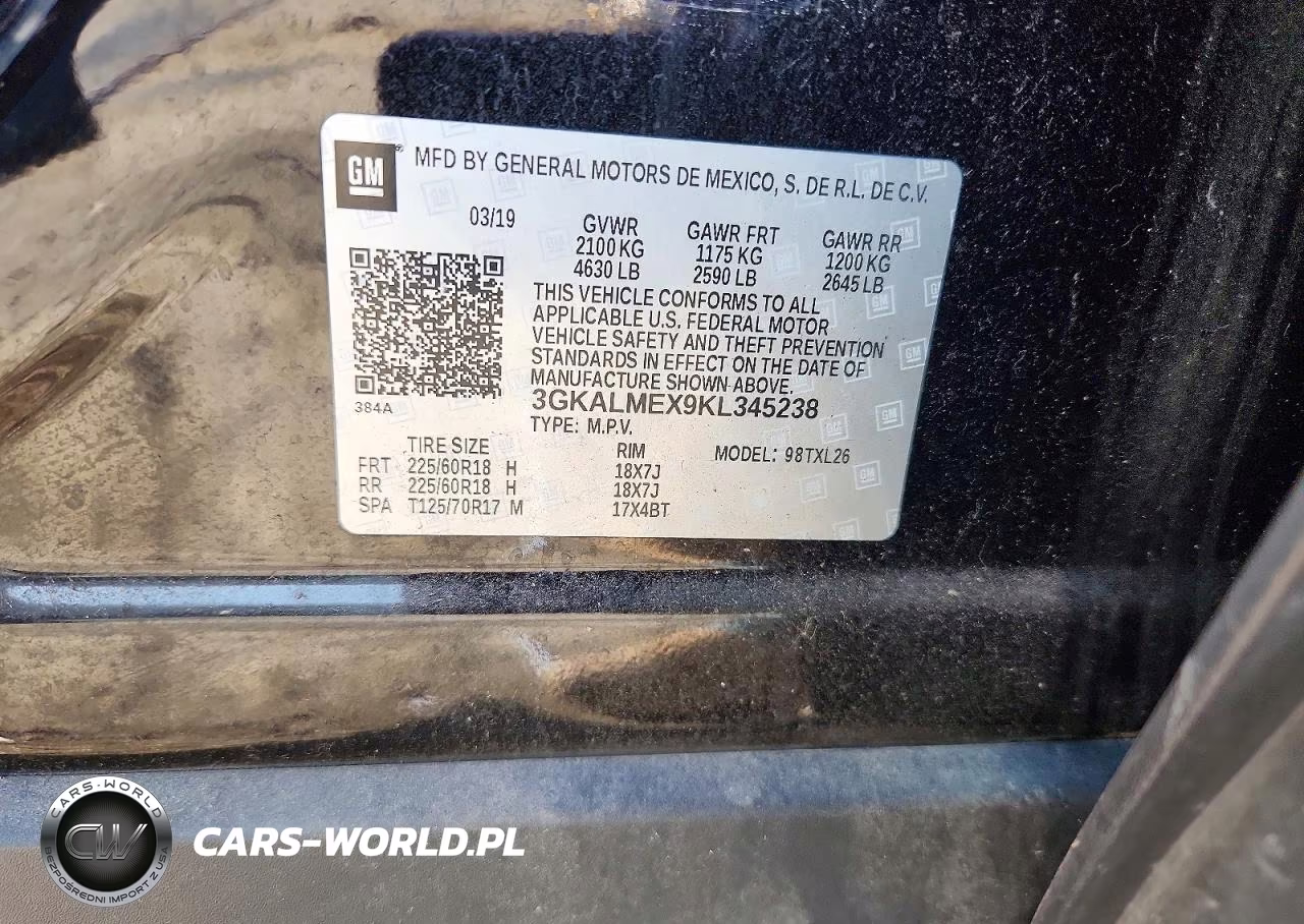 2019 GMC Terrain Sle VIN:3GKALMEX9KL345238 - 13