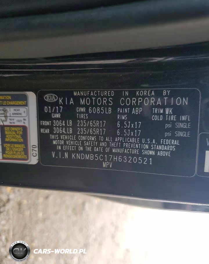 2017 Kia Sedona Lx VIN:KNDMB5C17H6320521 - 13