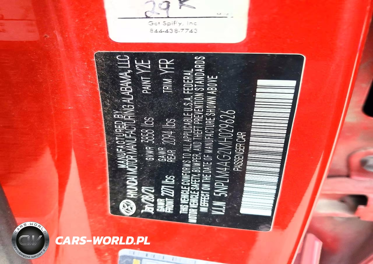 2021 Hyundai Elantra Sel VIN:5NPLM4AG2MH029626 - 12