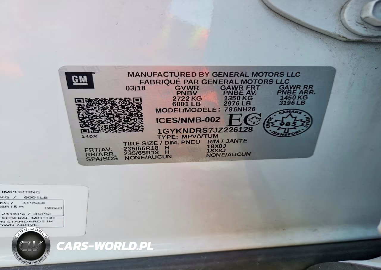 2018 Cadillac Xt5 Luxury VIN:1GYKNDRS7JZ226128 - 13