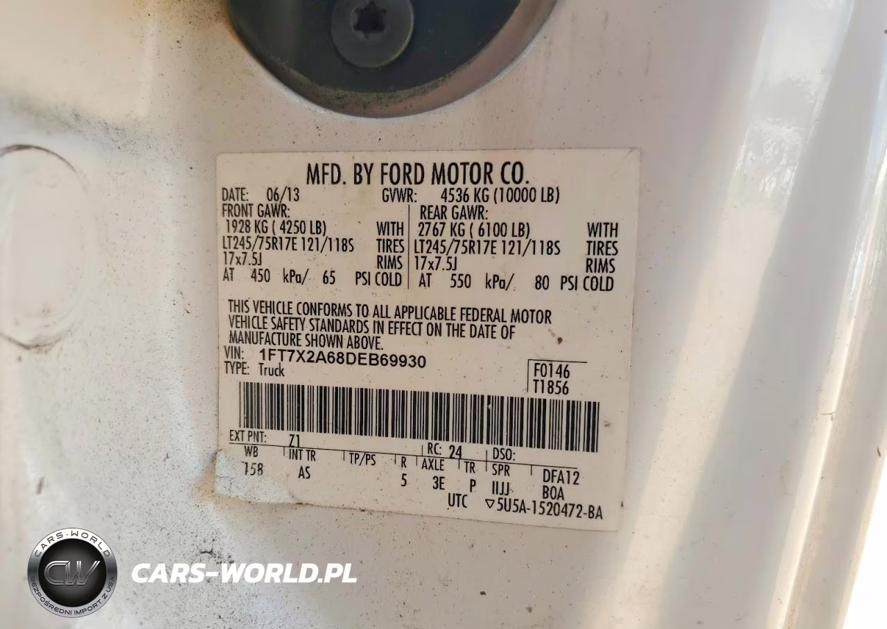 2013 Ford F250 Super Duty VIN:1FT7X2A68DEB69930 - 12