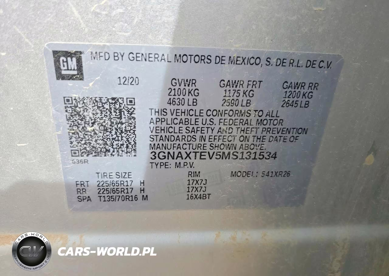 2021 Chevrolet Equinox Lt VIN:3GNAXTEV5MS131534 - 13