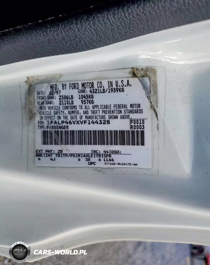 1997 Ford Mustang Cobra VIN:1FALP46VXVF144328 - 13