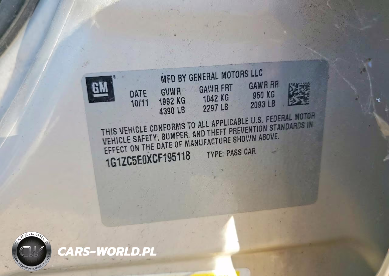 2012 Chevrolet Malibu 1Lt VIN:1G1ZC5E0XCF195118 - 12