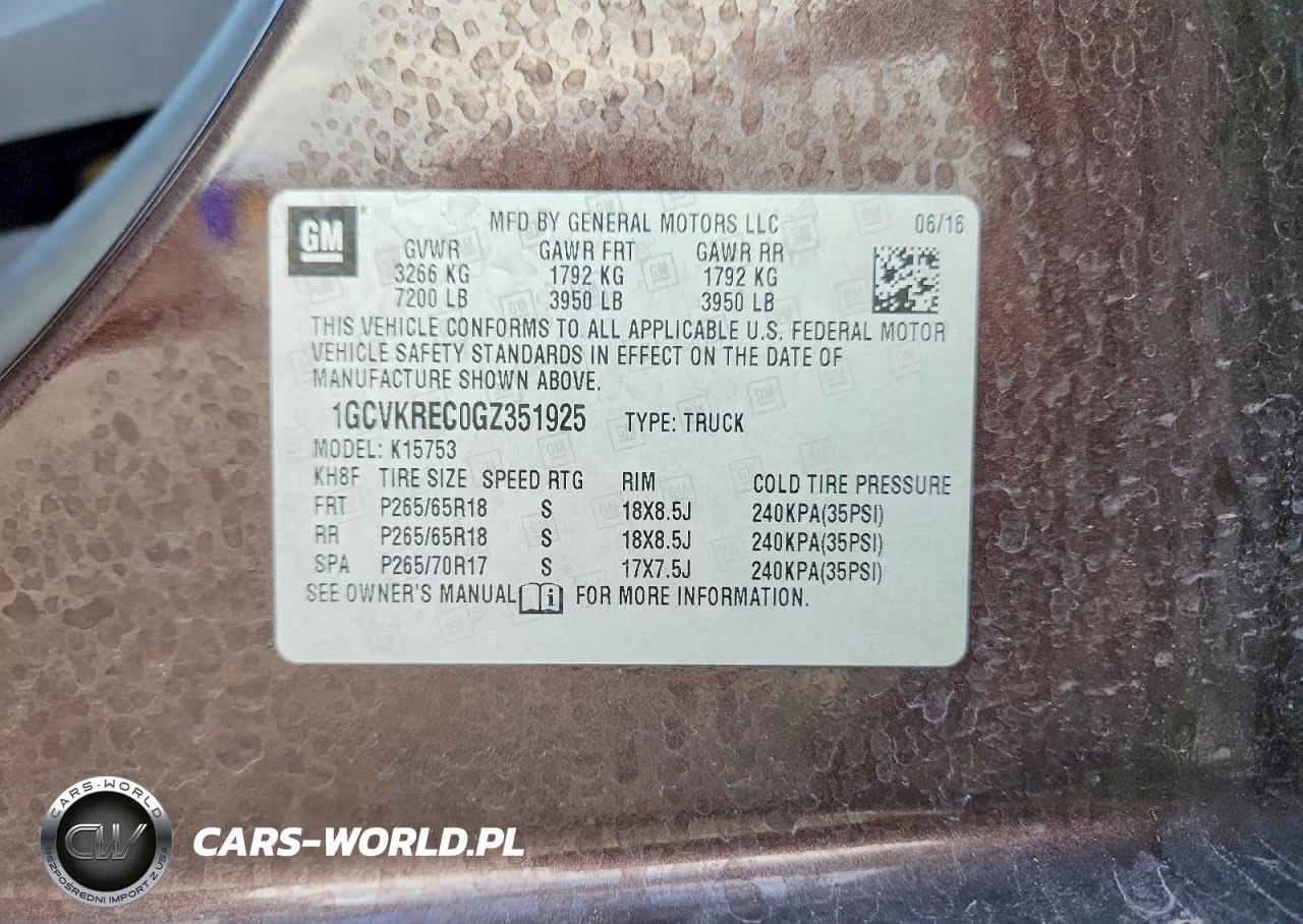 2016 Chevrolet Silverado K1500 Lt VIN:1GCVKREC0GZ351925 - 12