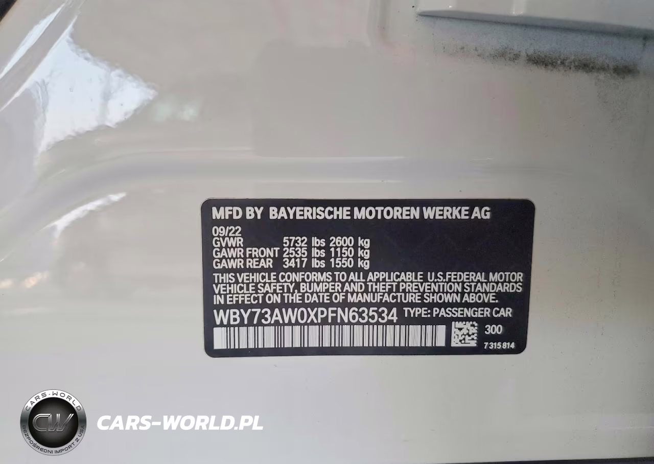 2023 BMW I4 Edrive 40 VIN:WBY73AW0XPFN63534 - 12
