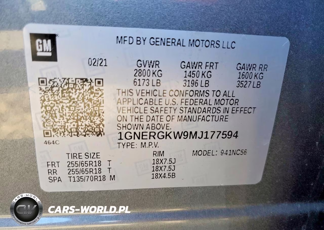 2021 Chevrolet Traverse Lt VIN:1GNERGKW9MJ177594 - 13