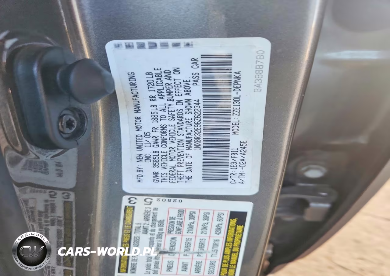 2006 Toyota Corolla Le VIN:1NXBR32E96Z622344 - 13