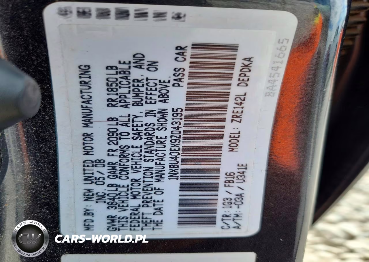 2009 Toyota Corolla Le VIN:1NXBU40EX9Z043195 - 12