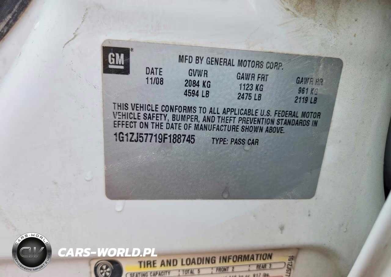 2009 Chevrolet Malibu 2Lt VIN:1G1ZJ57719F188745 - 12