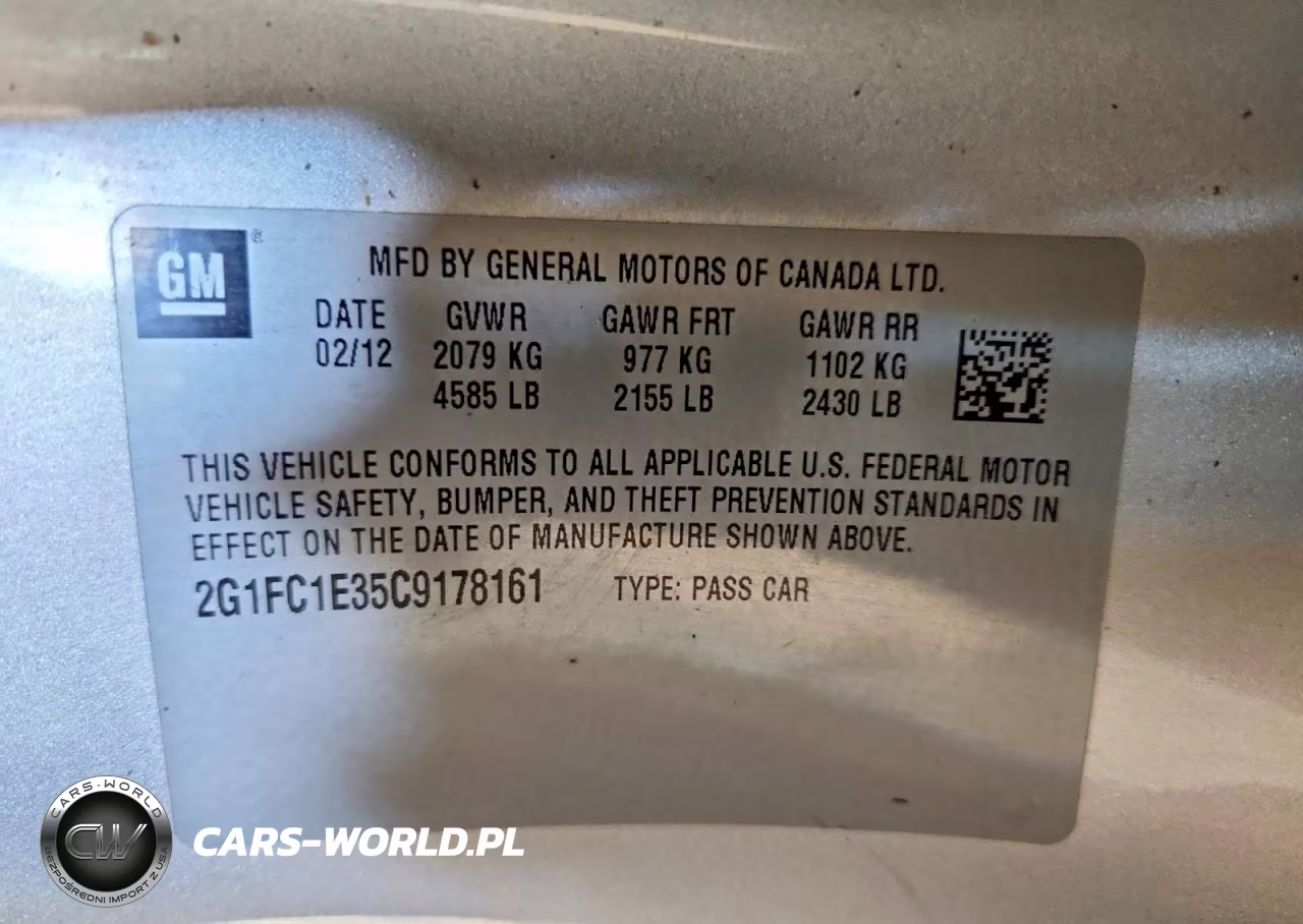 2012 Chevrolet Camaro Lt VIN:2G1FC1E35C9178161 - 13