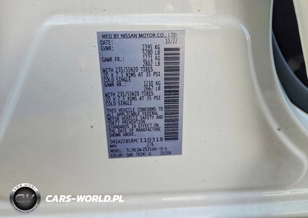 2023 Nissan Murano Sv VIN:5N1AZ2BS8PC110318 - 12
