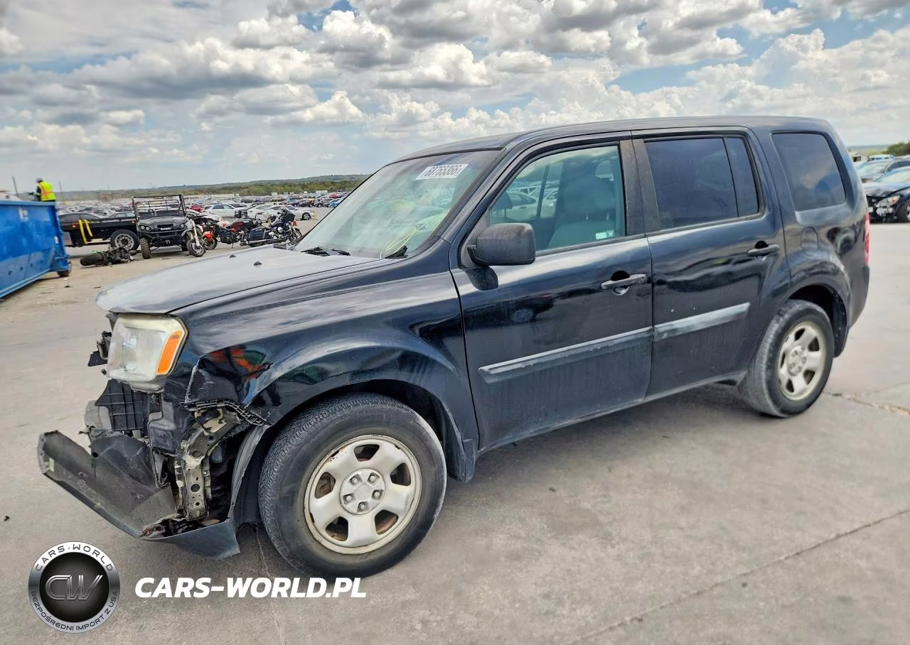 2012 Honda Pilot Lx VIN:5FNYF3H25CB032568 - 1