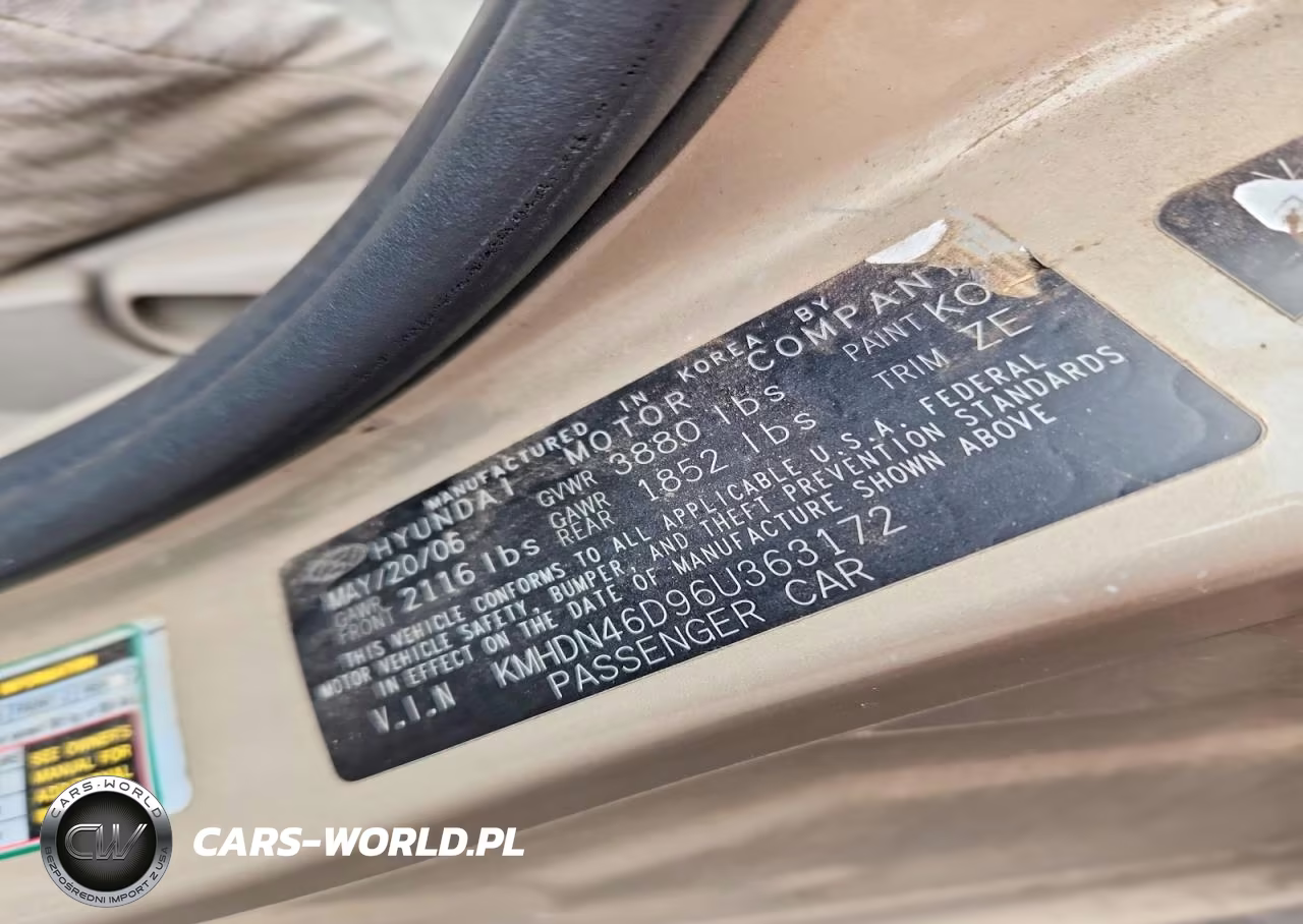 2006 Hyundai Elantra Gls VIN:KMHDN46D96U363172 - 12