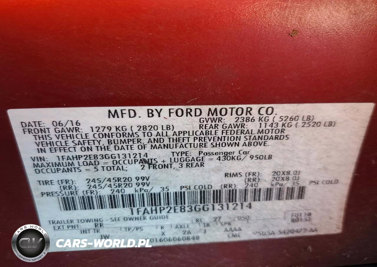 2016 Ford Taurus Sel VIN:1FAHP2E83GG131214 - 12