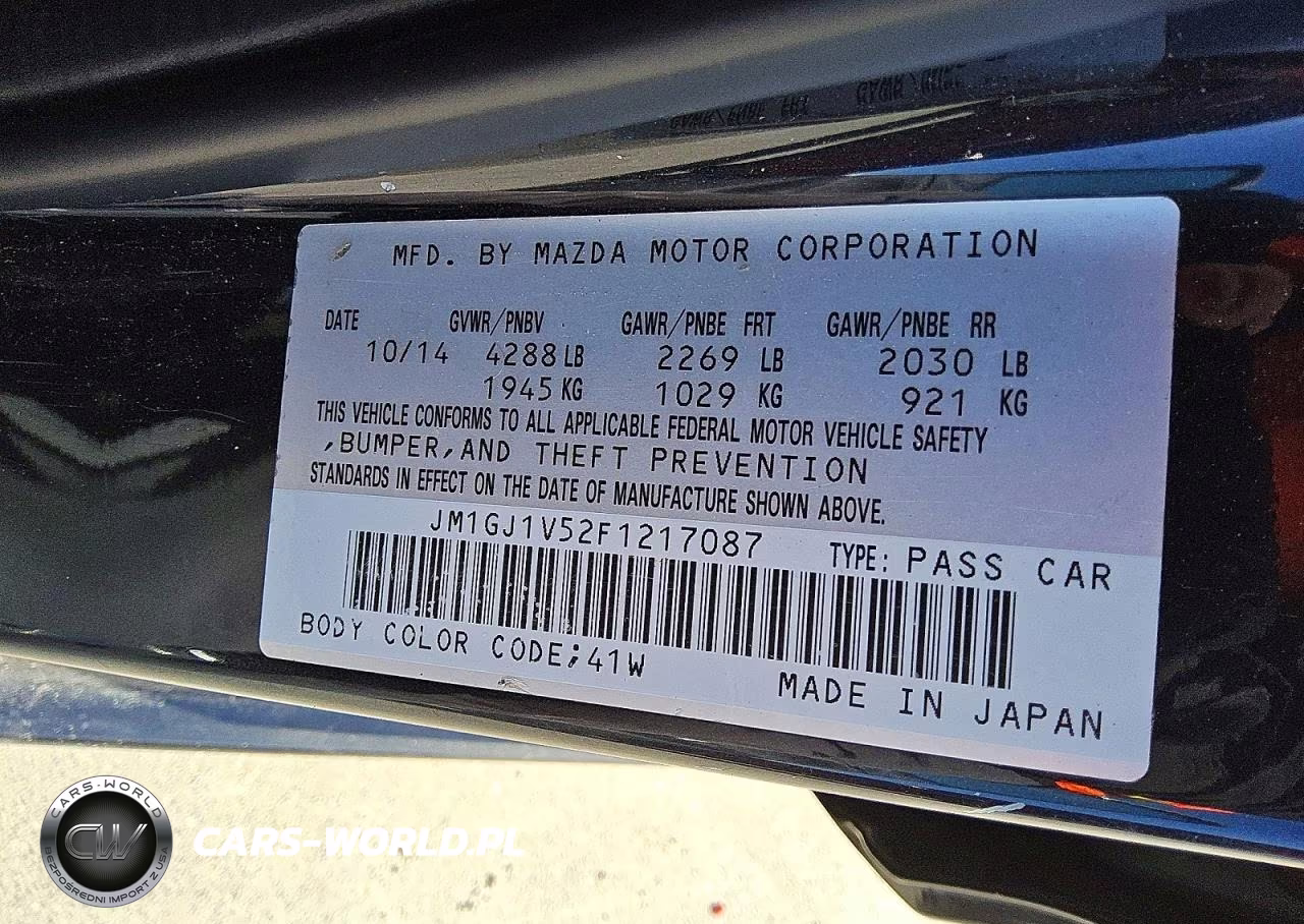 2015 Mazda 6 Touring VIN:JM1GJ1V52F1217087 - 12