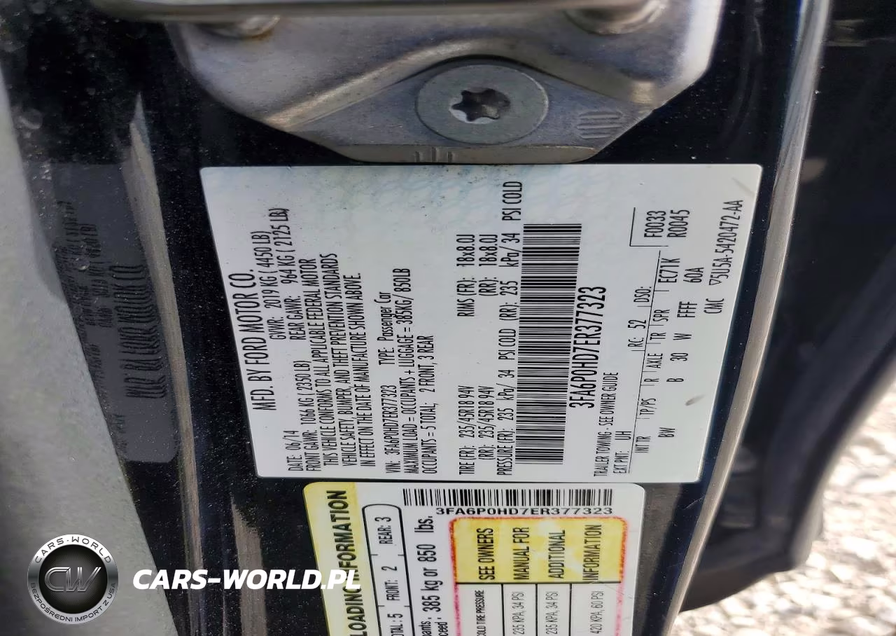 2014 Ford Fusion Se VIN:3FA6P0HD7ER377323 - 12
