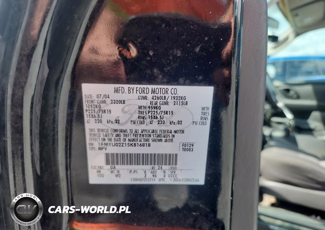2005 Ford Escape Xls VIN:1FMYU02Z15KB16818 - 13