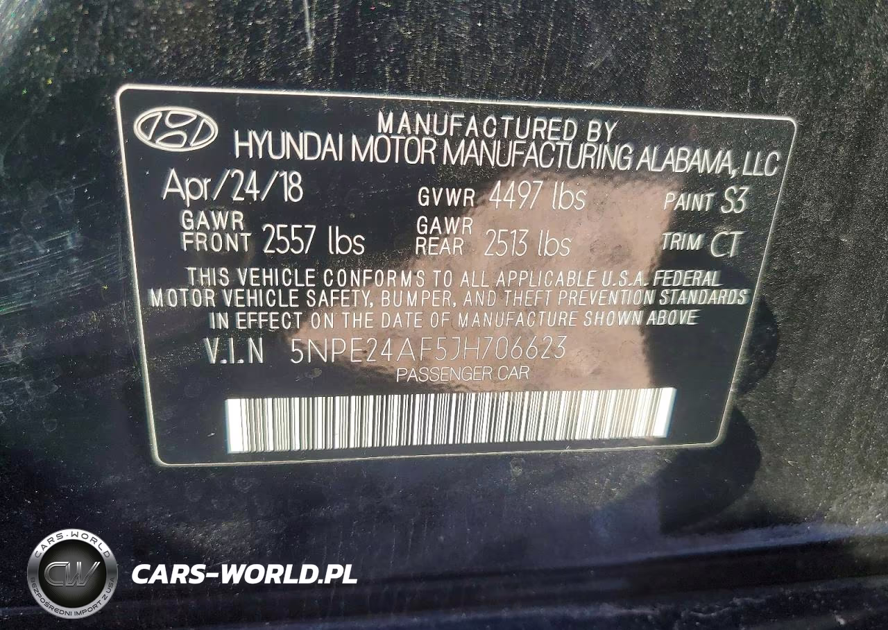 2018 Hyundai Sonata Se VIN:5NPE24AF5JH706623 - 12