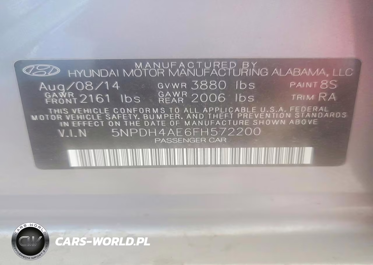 2015 Hyundai Elantra Se VIN:5NPDH4AE6FH572200 - 12
