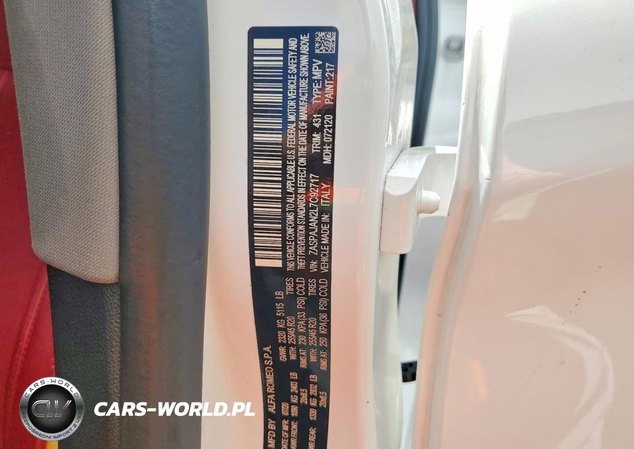 2020 Alfa Romeo Stelvio VIN:ZASPAJAN2L7C92717 - 13