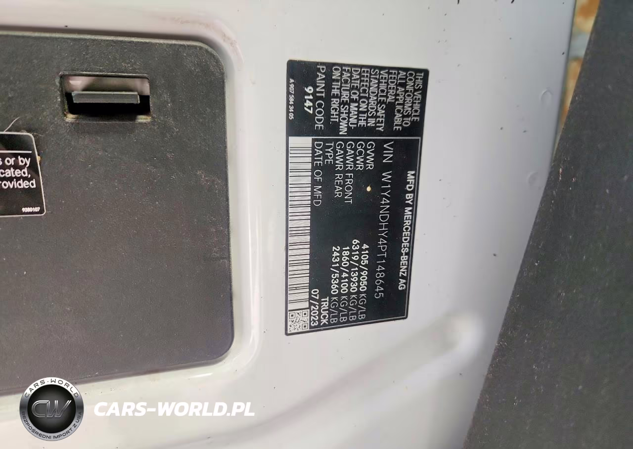 2023 Mercedes-Benz Sprinter 2500 Delivery Van VIN:W1Y4NDHY4PT148645 - 13