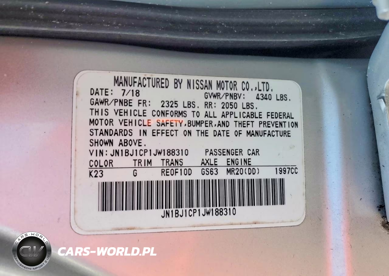 2018 Nissan Rogue Sport S VIN:JN1BJ1CP1JW188310 - 13