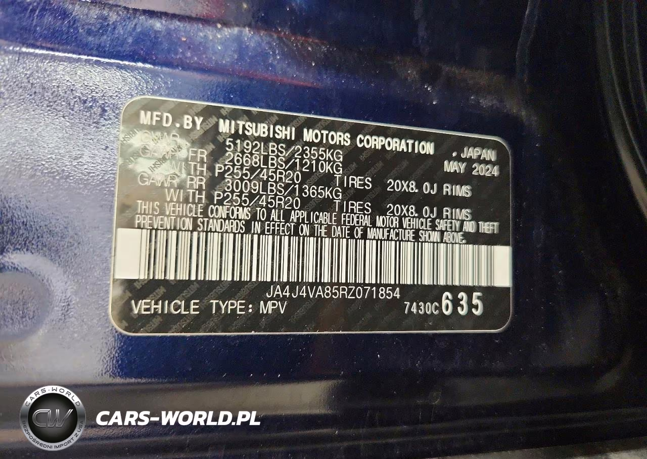 2024 Mitsubishi Outlander Se VIN:JA4J4VA85RZ071854 - 13