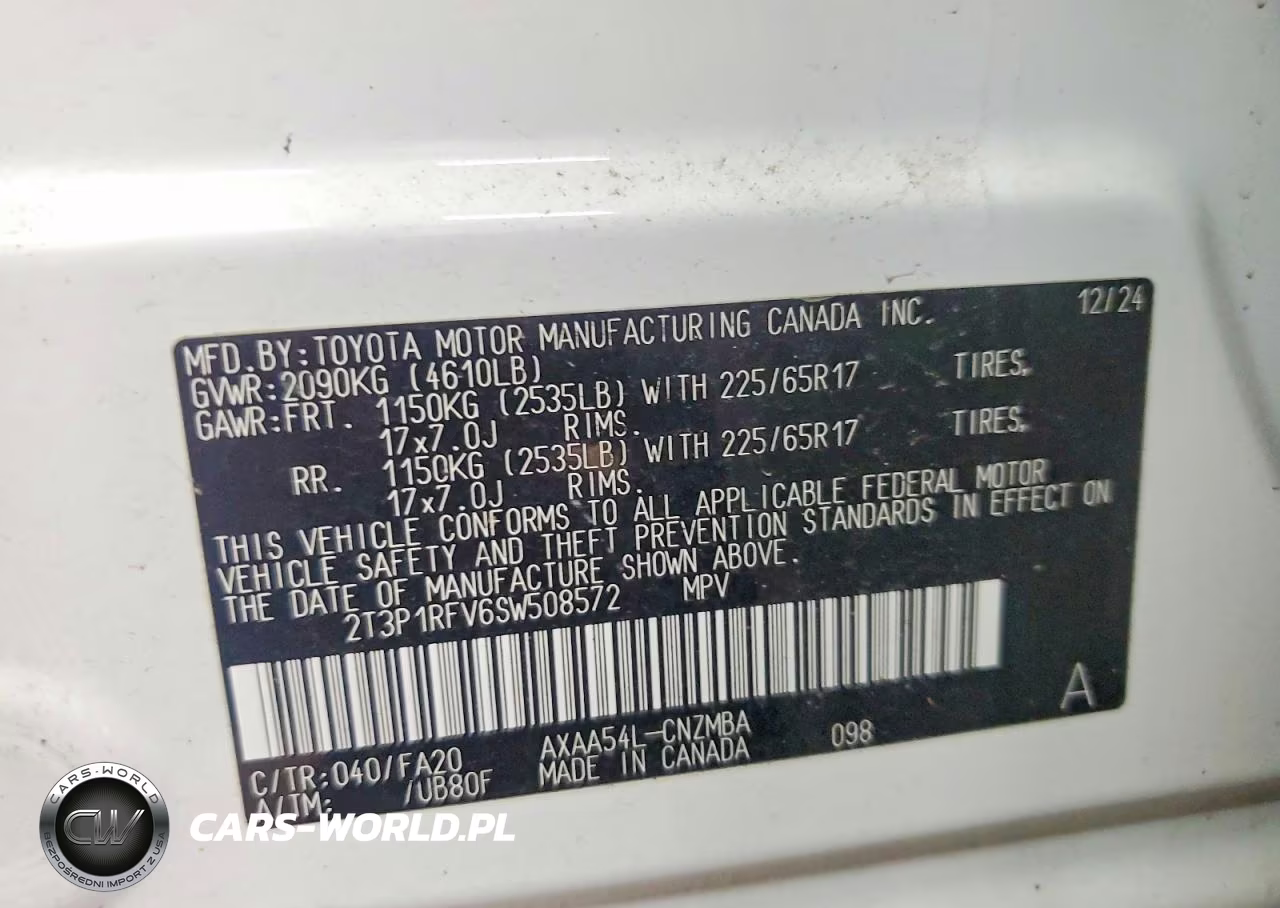2025 Toyota Rav4 Xle VIN:2T3P1RFV6SW508572 - 13